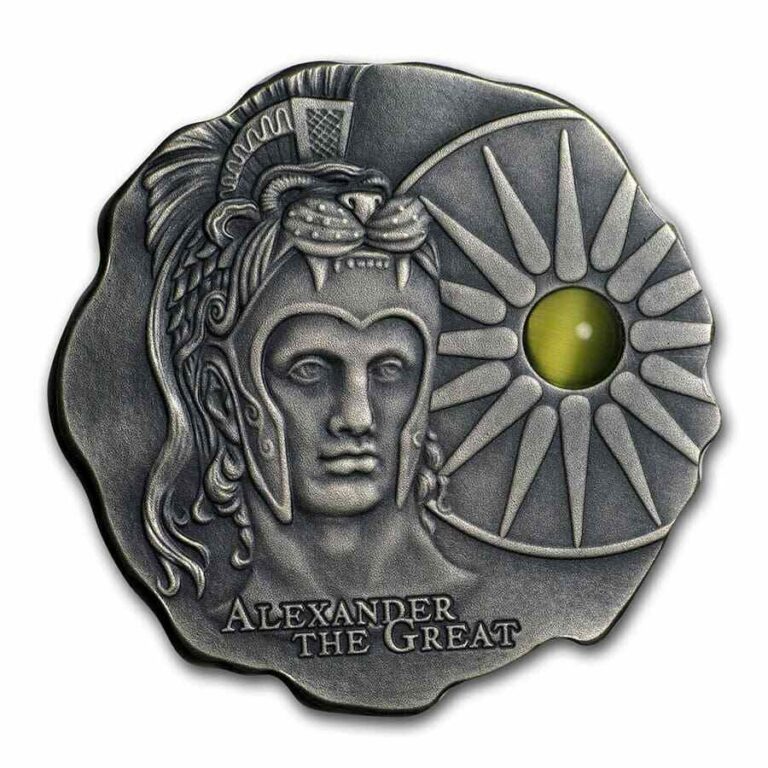 Read more about the article 2020 Rep. of Cameroon Antique Silver Alexander The Great – SKU#204022