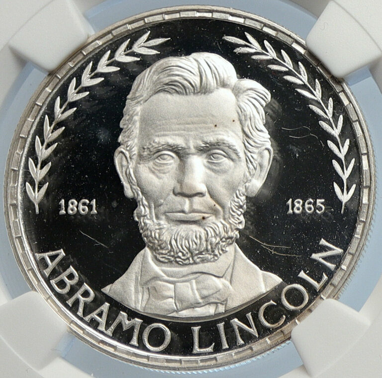 Read more about the article 1970 EQUATORIAL GUINEA USA’s Abraham Lincoln Proof Silver 75 Pt Coin NGC i105843