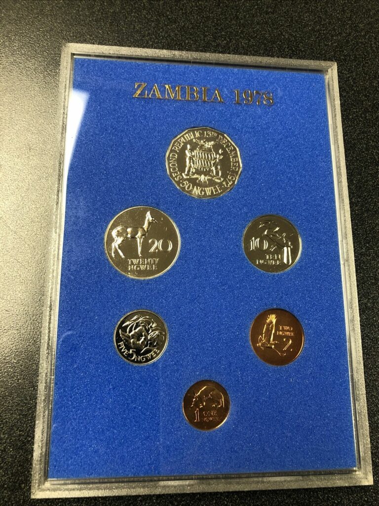 Read more about the article 1978 Zambia 6 Coin Proof Set –