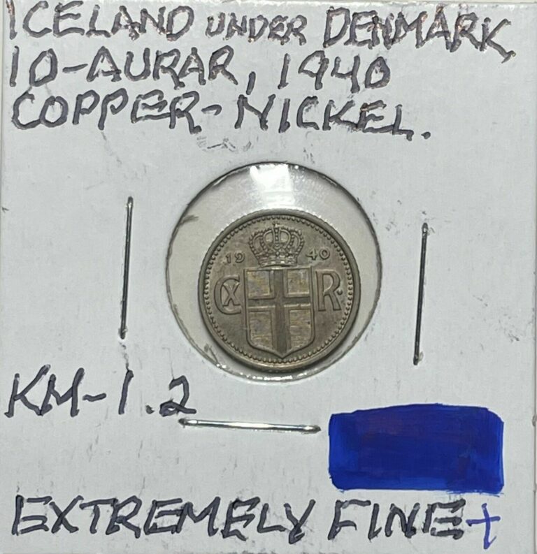 Read more about the article 1940  TEN AURAR  ICELAND UNDER DENMARK COIN  FREE SHIPPING