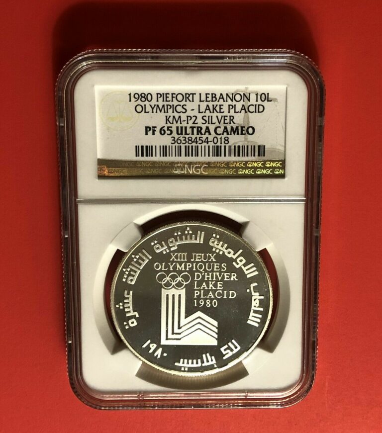 Read more about the article 1980-LEBANON-10 LIVRE (PIEFORT)SILVER PROOF COIN GRADED BY NGC PF65 ULTRA CAMEO.