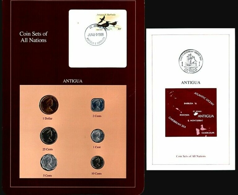 Read more about the article 1981 thru 1989 Coin Sets of All Nations Antigua 6 Coins The Franklin Mint UNC