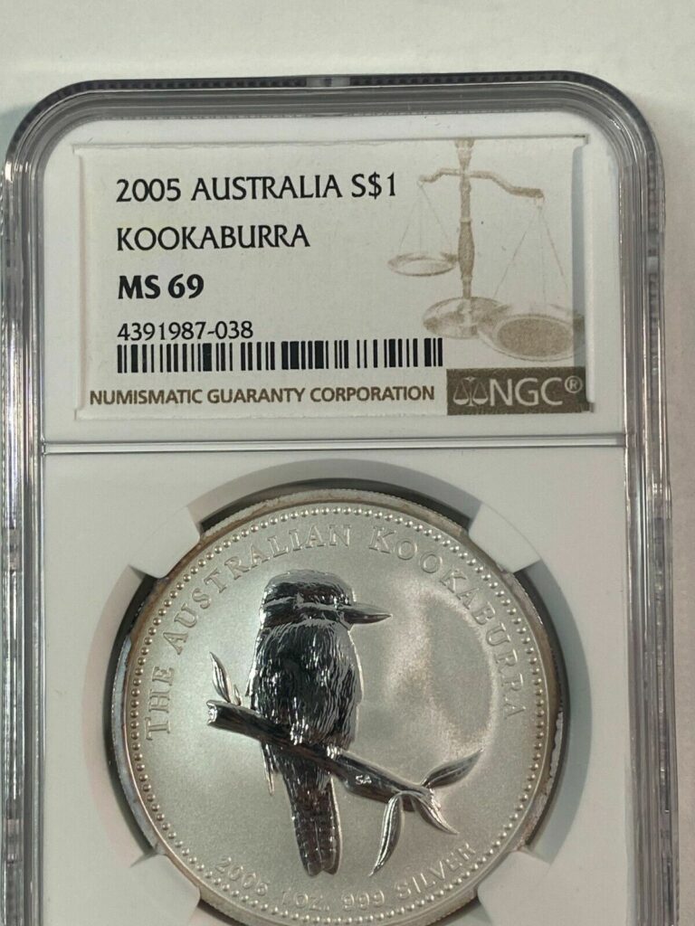 Read more about the article Australia 2005 $1 Silver Kookaburra NGC MS-69 Australian Coin Bullion Dual Toned