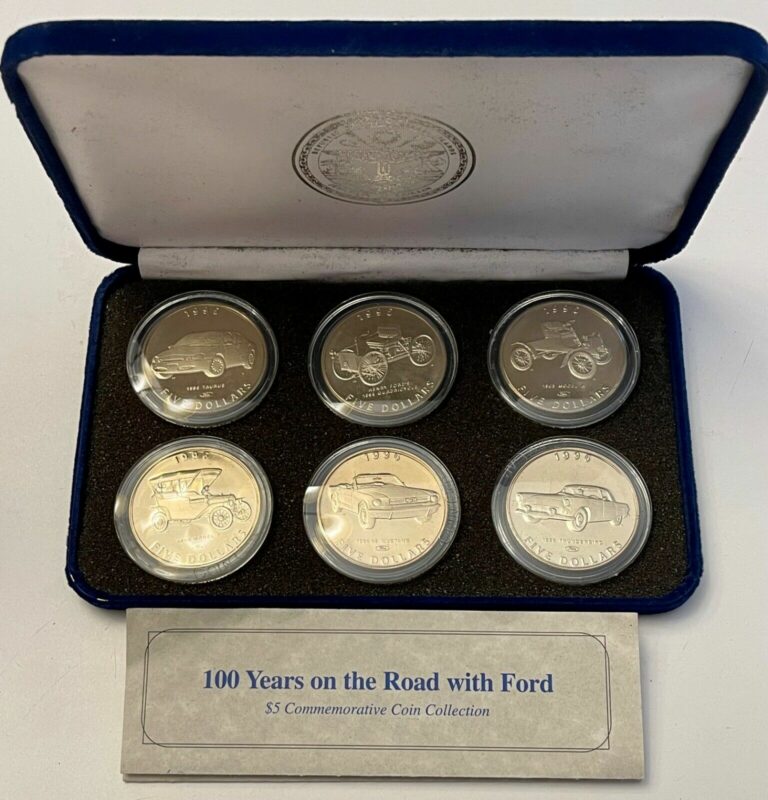 Read more about the article 1996 Marshall Islands 5 Dollars – 100 Years On The Road With Ford – 6 Coin Set