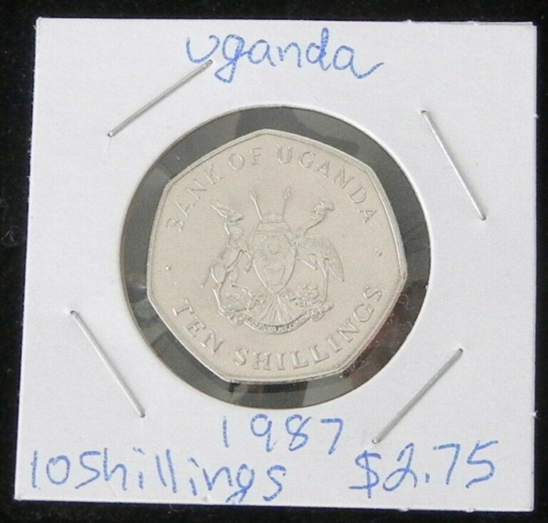 Read more about the article BEAUTIFUL UGANDA TWO COIN SET ~ 2 BRILLIANT UNCIRCULATED 1987 10 SHILLINGS COINS