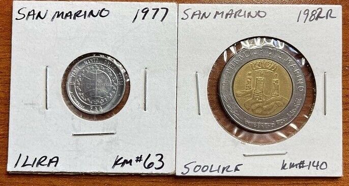 Read more about the article San Marino   – Lot Of 2 Coins
