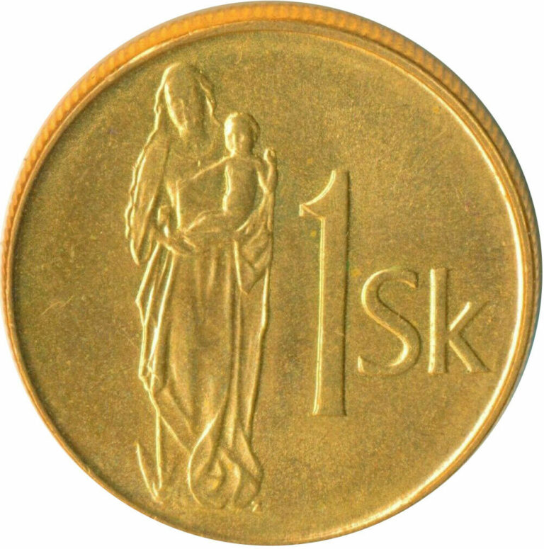 Read more about the article COIN / SLOVAKIA / 1 SK 1993 BU UNC FULL LUSTRE     #WT6762