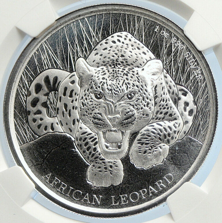 Read more about the article 2017 GHANA African Leopard ANIMALS Genuine Silver 5 Cedis Coin NGC i105819