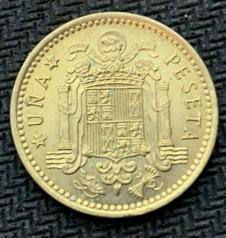 Read more about the article 1966 Spain 1 Peseta Coin CH UNC   ( 71 in the star )  Condition Rarity   #B832