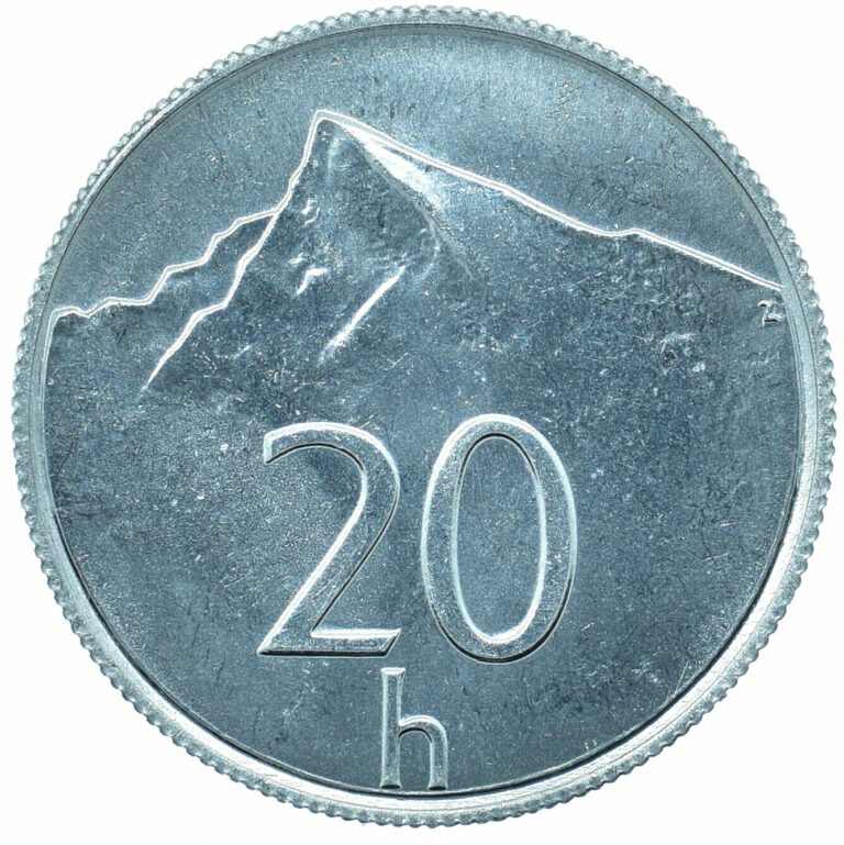 Read more about the article COIN / SLOVAKIA  / 20 HALIEROV UNC MINT LUSTRE 1993     #WT28981