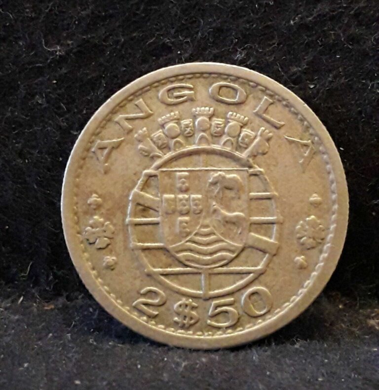 Read more about the article 1967 Portuguese Angola (Colony) 2 1/2 escudos  KM-77 (AN3)                  /N59