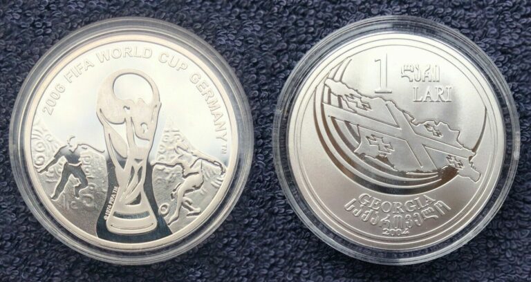 Read more about the article Collector Coin – GEORGIA 1 Lari 2006 FIFA World Cup Germany Silver 2004 Football