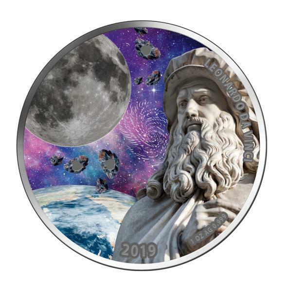 Read more about the article Burkina Faso 2019 1000 Francs Da Vinci – 3 x Moon Meteorites 1oz Silver Coin