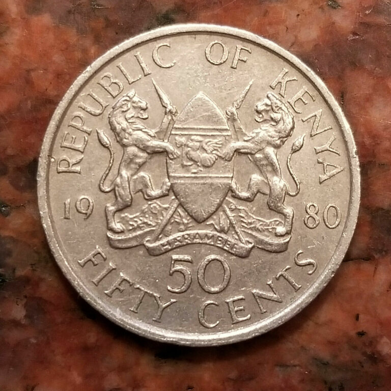Read more about the article 1980 KENYA 50 CENTS COIN – #A7167