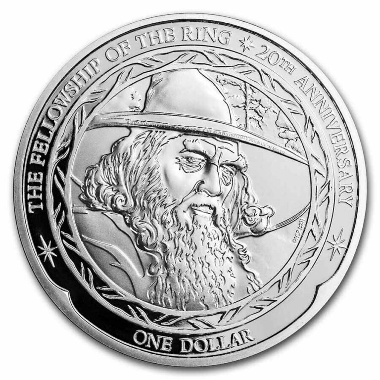 Read more about the article 2021 N. Zealand 1 oz Silver 20th Anniv Lord of The Rings: Gandalf – SKU#234929