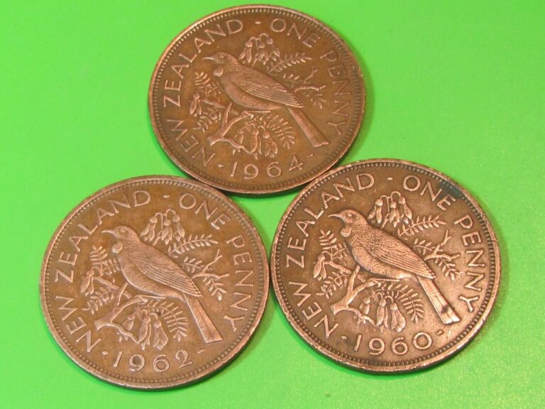 Read more about the article New Zealand 3 large copper 1960-62-64 coins combine shipping and save $$$$