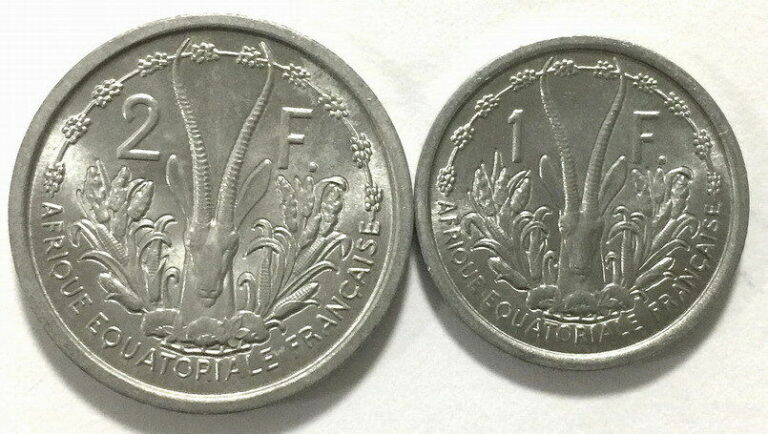 Read more about the article French Equatorial Africa 1948 Set of 2 Coins 1 2 Francs UNC