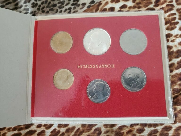 Read more about the article 1980 Vatican City 6 Coin Set Italian Lira – Uncirculated Mint Condition