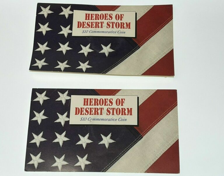 Read more about the article 2 Republic of the Marshall Islands $10 Heroes Of Desert Storm Commemorative Coin