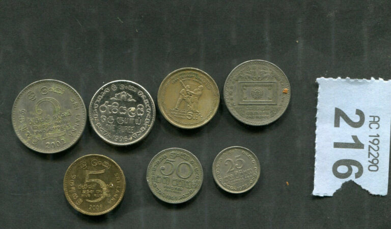 Read more about the article Set of  7 coins of  Sri Lanka