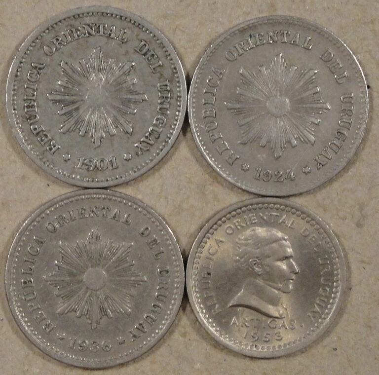 Read more about the article Uruguay 4 Centesimo’s 1901 24 36 +53 Mid Grade-Unc As Pictured