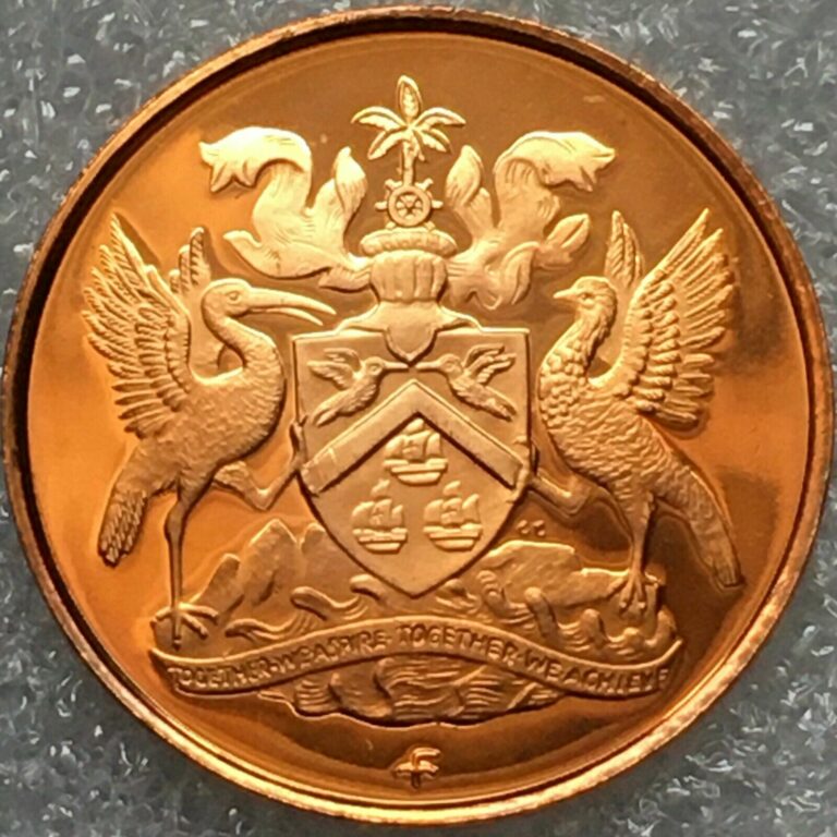 Read more about the article 1973 FM TRINIDAD and TOBAGO  🇹🇹  1 Cent Coin  Proof  20 000 minted.
