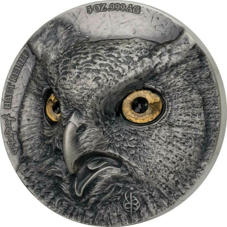 Read more about the article Ivory Coast 2021 – Edition Signature – Owl – 2 x 5000 Francs silver coin 2×5 oz