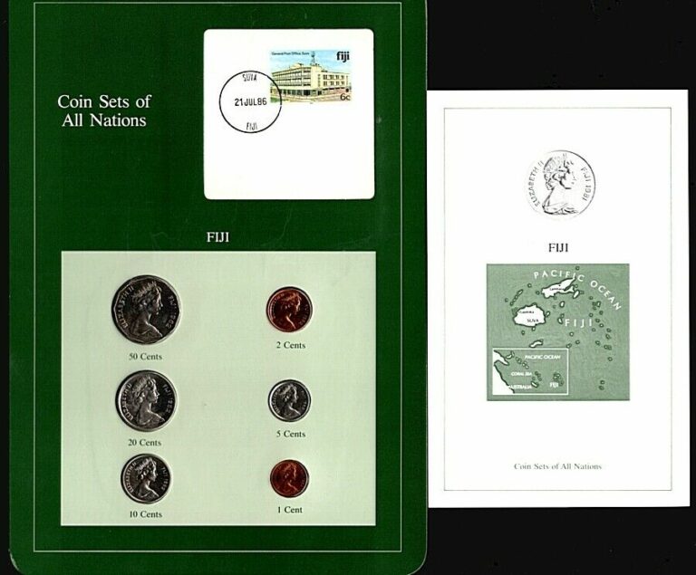 Read more about the article 1982 Coin Sets of All Nations Fiji 6 Coins The Franklin Mint UNC