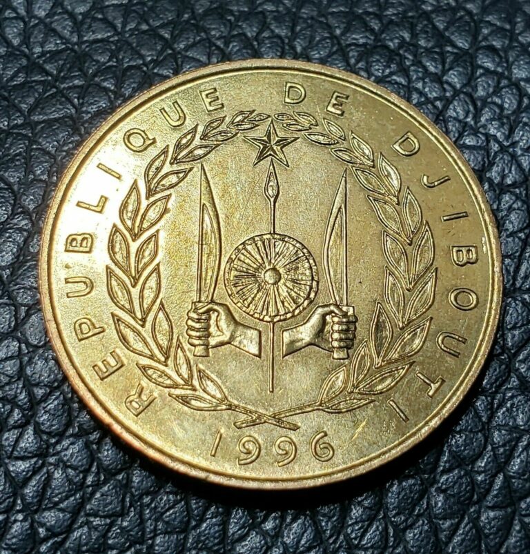 Read more about the article 1996  Djibouti 20 Francs Coin