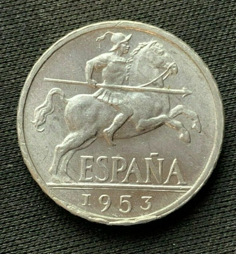 Read more about the article 1953 Spain 10 Centimos Coin UNC +     Aluminum  Higher Grade Coin    #C234