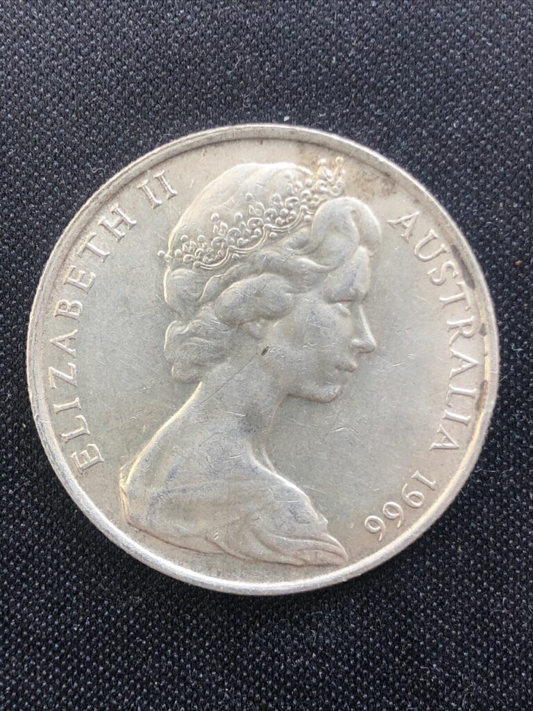 Read more about the article 1966 Australia 50 Cents – Elizabeth II  – 80% Silver World Coin