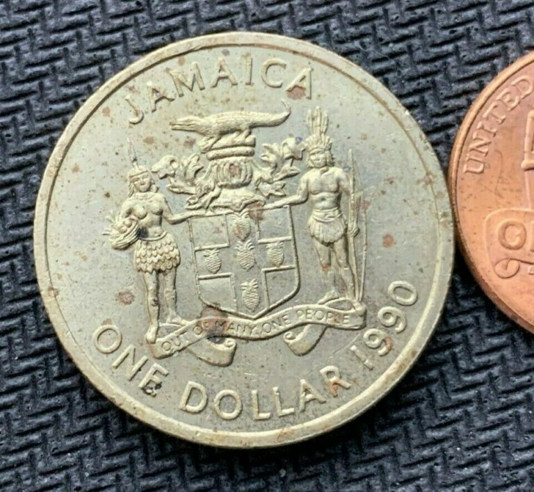 Read more about the article 1990 Jamaica 1 Dollar Coin UNC  ( Bustamante )   High Grade World Coin   #B748