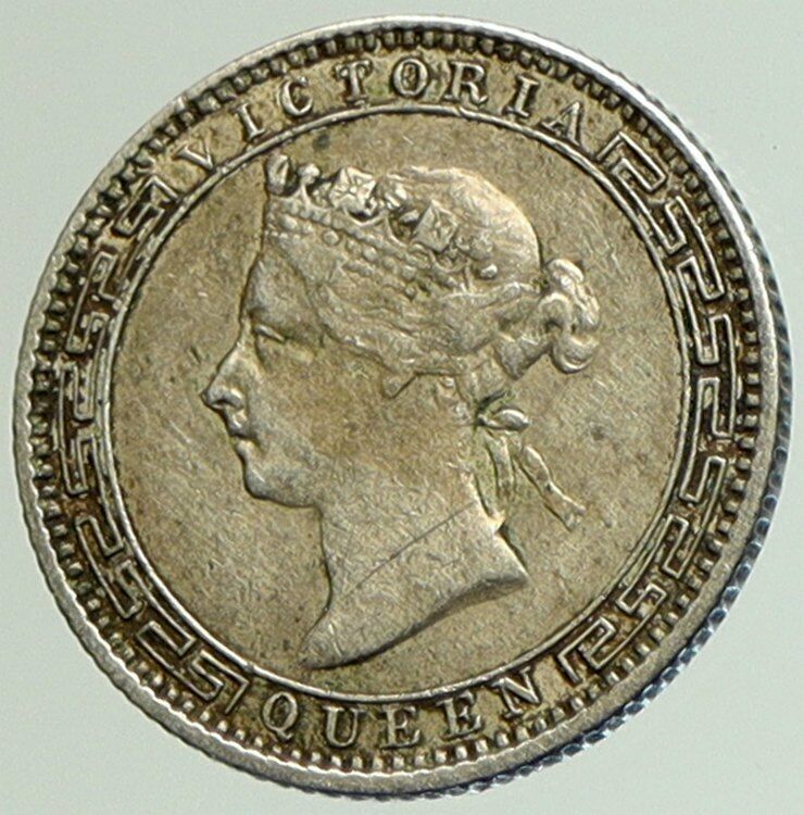 Read more about the article 1892 CEYLON now SRI LANKA UK Queen Victoria Genuine Silver 25 Cents Coin i105137