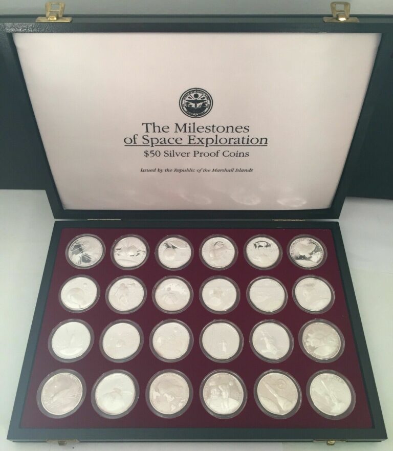 Read more about the article Marshall Islands $50.00 Silver Proof Set “The Milestones of Space exploration”