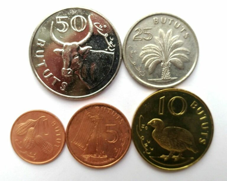 Read more about the article Gambia 5 coins set 1971-2016 UNC (#7196)