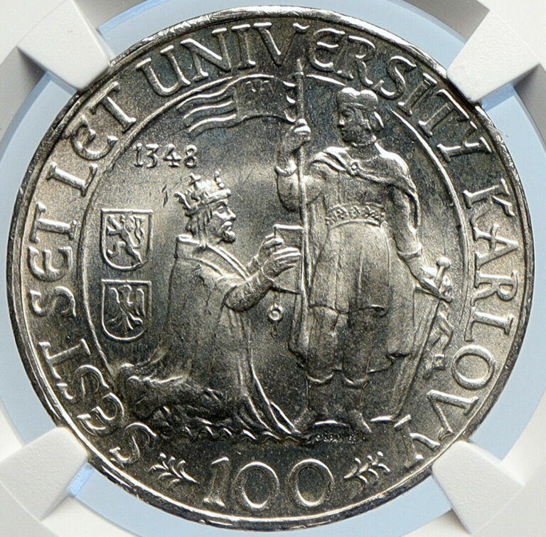 Read more about the article 1948 Czechoslovakia – Charles University OLD Silver 100 Korun Coin NGC i105883