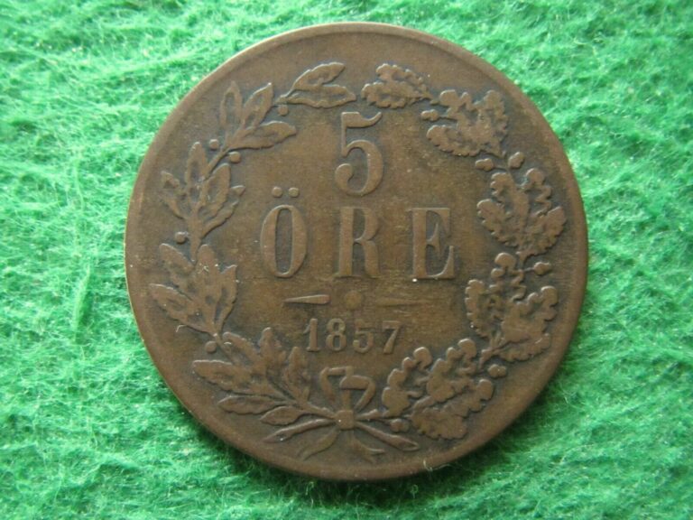 Read more about the article 1857 Sweden 5 Ore – Nice Circulated