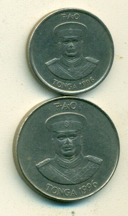 Read more about the article 2 DIFFERENT COINS from TONGA – 10 and 20 SENTI (BOTH DATING 1996)