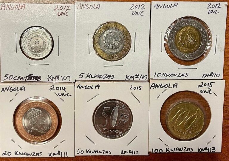 Read more about the article Angola  – Lot Of 6 Coins