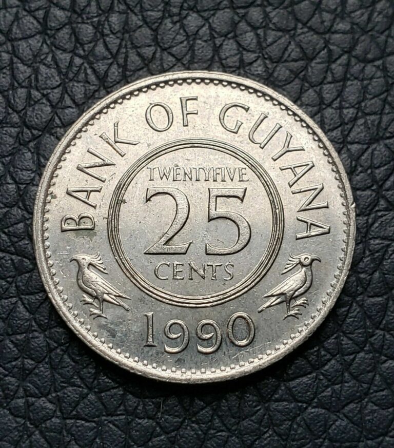 Read more about the article 1990 GUYANA  25 CENT COIN