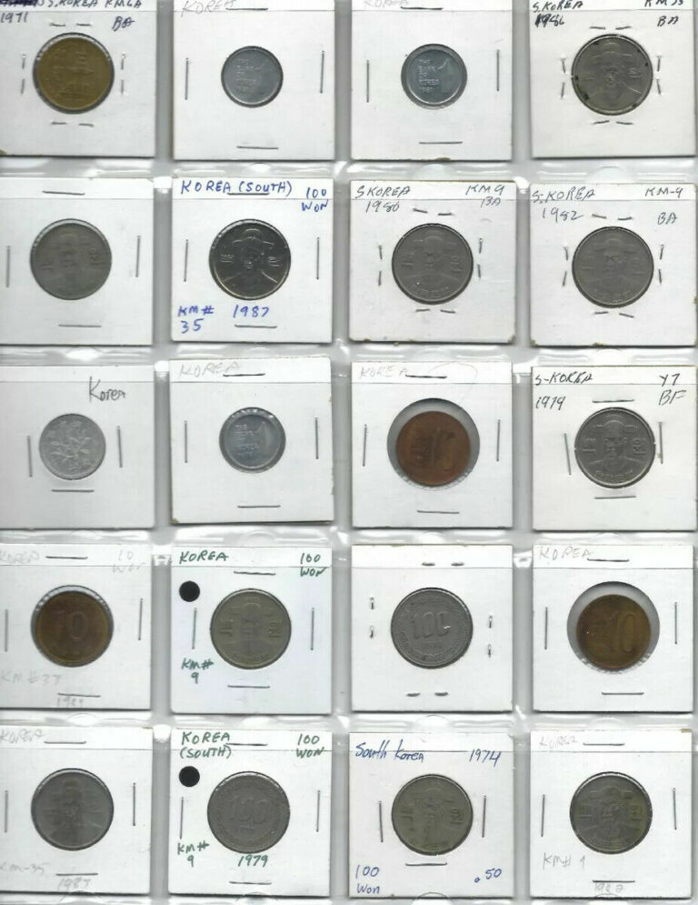 Read more about the article Republic of Korea Coin Lot 20 Old Vintage South Korean Coins 🇰🇷