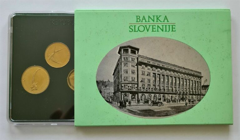 Read more about the article SLOVENIA Original 1994 PROOF Central bank mint set 6 Tolar coins UNC Scarce