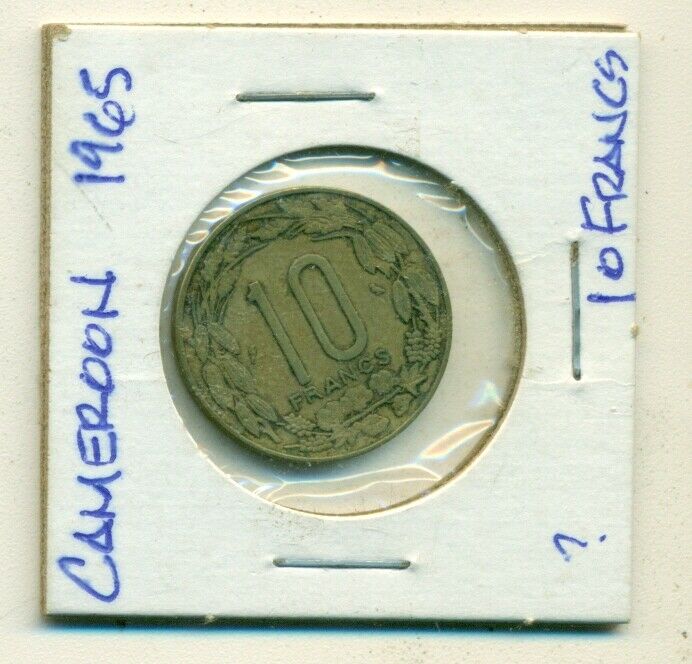 Read more about the article From Accumulation – A 1 FRANC COIN from CAMEROON DATING 1965