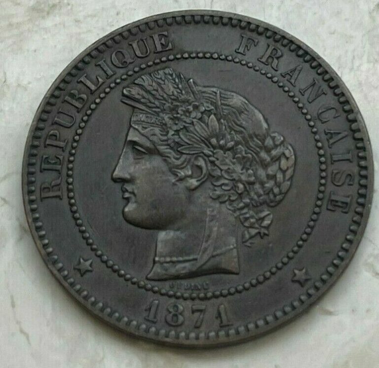 Read more about the article 1871 A France 10 Centimes – Nice Copper