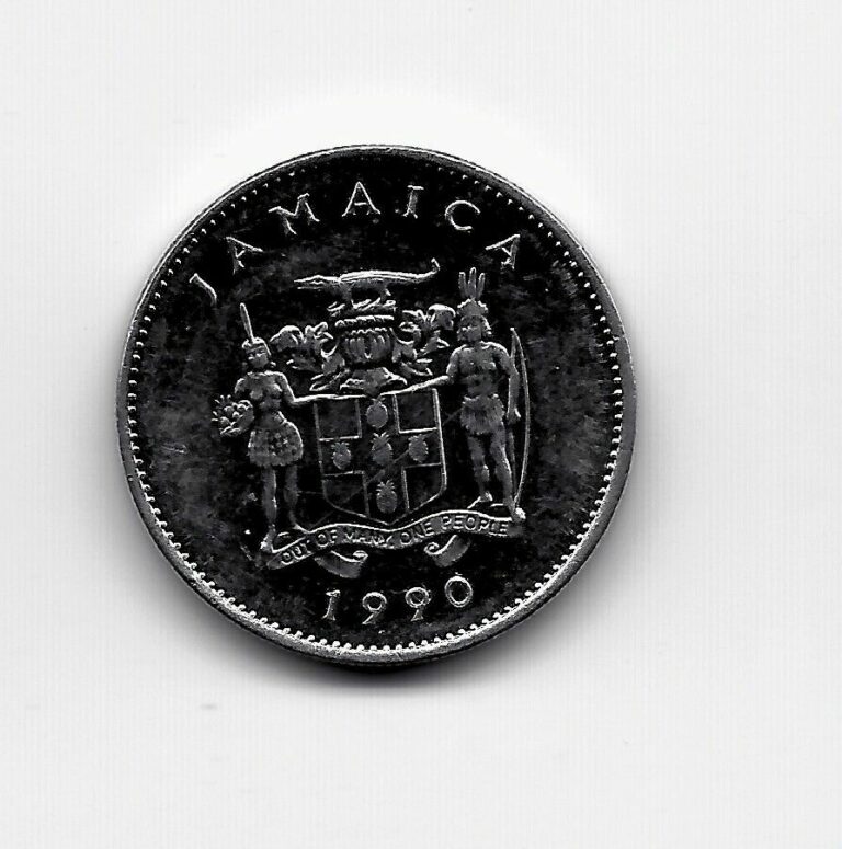 Read more about the article World Coins – Jamaica 10 Cents 1990 Coin KM# 47a Magnetic 1 Year Type Coin