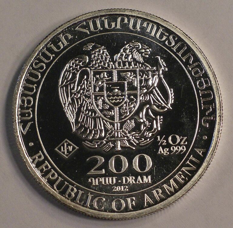 Read more about the article 2012 Armenia 200 Dram BRIGHT GEM Silver coin KM-197 #8625