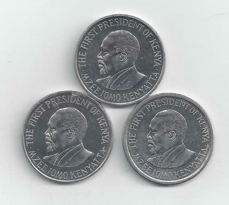 Read more about the article 3 DIFFERENT 1 SHILLING COINS from KENYA (2005  2009 and 2010)