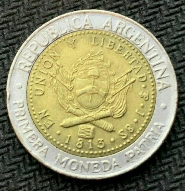 Read more about the article 1995 Argentina 1 Peso Coin UNC   Bi Metallic  High Grade World Coin   #B822