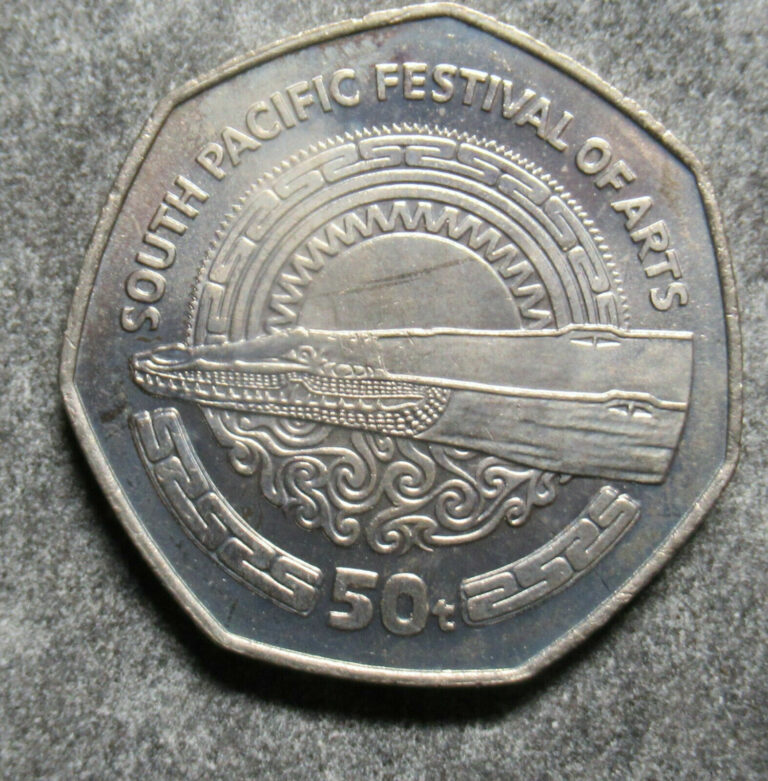 Read more about the article Papua New Guinea 1980 Festiva of Arts 50 Toea Coin UNC  NICE