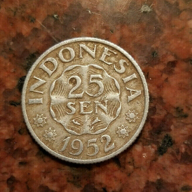 Read more about the article 1952 INDONESIA 25 SEN COIN – #A3402